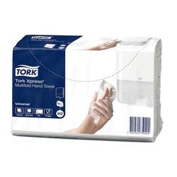 Papīra dvieļi – salvetes Tork Xpress Universal, Z-fold, H2, 2 slāņi, 190 loksnes, 20 pac./iep.