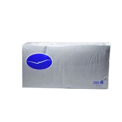 Salvetes, mazās, pelēkas, 24x24 cm, 2 slāņi, Lenek, 200gab./iep.