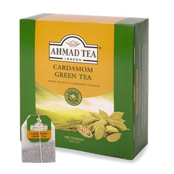 Tēja Ahmad, zaļā, Cardamom, 100 gab.