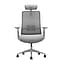 Biroja krēsls VANE HD, auduma tonis pelēks, melna pamatne (1)