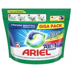 Veļas mazgāšanas kapsulas Ariel All in 1, Lenor Color, 54gab.