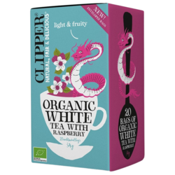 Tēja Cupper, baltā, Raspberry, Bio, 20 gab.