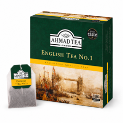 Tēja Ahmad, melnā, English Tea No.1, 100 gab.