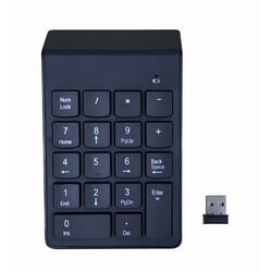 Ciparu klaviatūra Gembird KPD-W-02 , bezvadu, melna