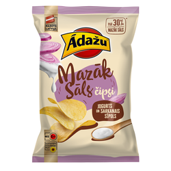 Čipsi Ādažu, jogurts un sarkanais sīpols, 130g