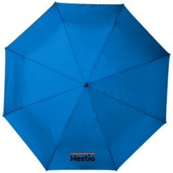 Lietussargs, salokāms, gaiši zils