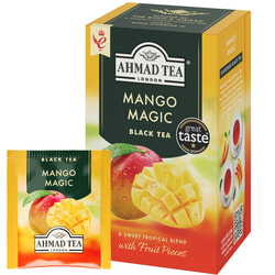 Tēja Ahmad, melnā, mango, folija konvertos, 20 gab.