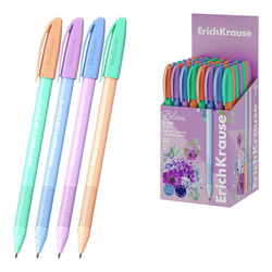 Pildspalva lodīšu, zila, 1.0 mm, Erich Krause U-108 Stick Pastel Bloom