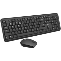 Klaviatūra un pele Canyon SET-W20, ENG, bezvadu, melna