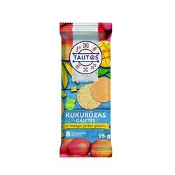 Galetes, kukurūzas ar mango glazūru, Tautas, 95g