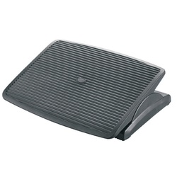 Kāju paliktnis Q-Connect, regulējams, melns