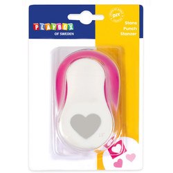 Caurumotājs, dekoratīvs 3.8 cm, sirds, Playbox