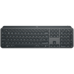 Klaviatūra Logitech MX Keys, ENG, bezvadu, pelēka