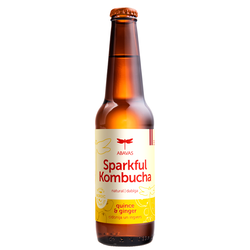 Kombuča Abavas Sparkful ar cidoniju sulu un tēju, 330ml