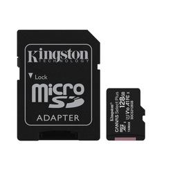 Atmiņas karte 128GB, Kingston Canvas Select Plus MicroSDXC + SD Adapter