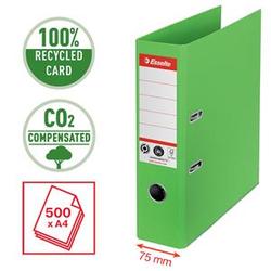 Mape reģistrs 75 mm, zaļa, Esselte No1, CO2 Neutral