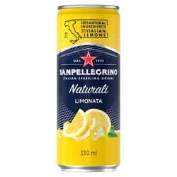 Gāzēts citronu sulas dzēriens, S.Pellegrino, skārdenē, 330ml