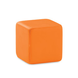 Antistresa kubiņš, 4.5cm, oranžs