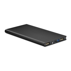 Ārējās uzlādes baterija, saules, 8000 mAh, 10.5W, melna