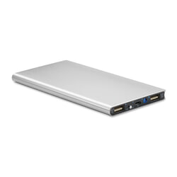 Ārējās uzlādes baterija, saules, 8000 mAh, 10.5W, sudraba