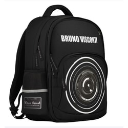Mugursoma Bruno Visconti Objektiv, ergonomiska, melna