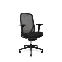 Biroja krēsls GLORY, auduma tonis melns, melna pamatne