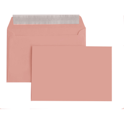 Aploksnes C6, rozā, ar silikona lenti, 10gab.