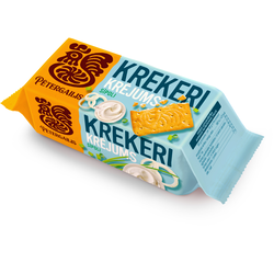 Krekeri ar krējuma un sīpolu garšu, Pētergailis, 72g