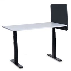 Galda starpsiena Tyst Oeko-Tex, melna, 80x65cm