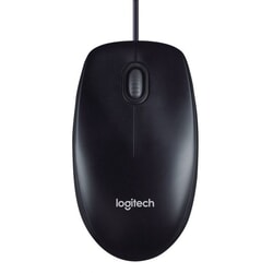 Datorpele Logitech M90, ar vadu, melna
