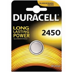 Baterija elektronikai, Duracell DL2450, 3V, 620 mAh