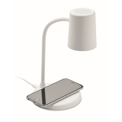 Lādētājs, bezvadu ar lampu un skaļruni