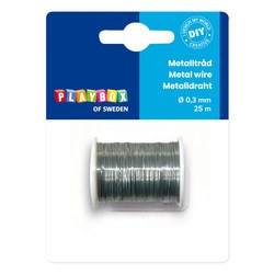 Metāla stieple, 25m, sudraba, Playbox
