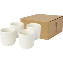 Krūzīšu komplekts, espresso, 90 ml, balta, 4gab.