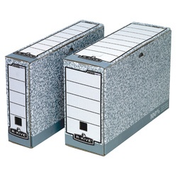 Arhīva kārba A4, 260x80x325mm, pelēka, Fellowes