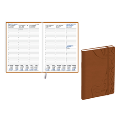 Kalendārs-dienasgr. Prestige, soft, mākslīgā āda, brūns (20060303)