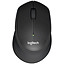 Datorpele Logitech Wireless M330 Silent, USB, melna (1)