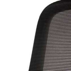 Biroja krēsls GLORY HD, ar jostas balstu, auduma tonis melns, melna pamatne