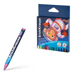 Vaska krītiņi, 12 krāsas, Erich Krause Kids Space Animals