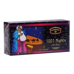 Tēja Mabroc, melnā un zaļā, 1001 Nights, 25 gab