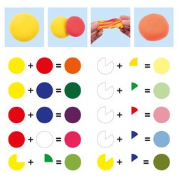 Plastilīns, vieglais, 6 krāsas, Playbox