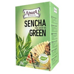 Tēja Apsara, zaļā, sencha green, folija konvertos, 20 gab.
