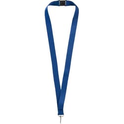 Tekstila aukla personas kartei, 50 cm, ar karabīni, tumši zila