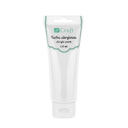 Akrila krāsa 120ml, balta