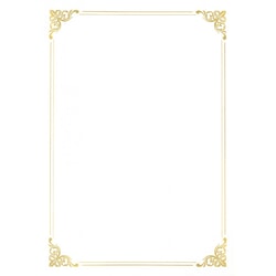 Diploms, zelta rāmis, A4, 190g/m2, 20 loksnes