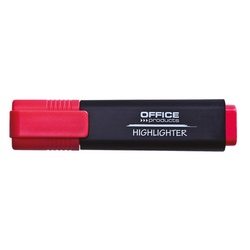 Marķieris teksta, 1-5 mm, sarkans, slīps, Office Products