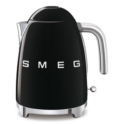Elektriskā tējkanna Smeg KLF03BLEU, 2400W, 1.7L, nerūsējoša tērauda, melna