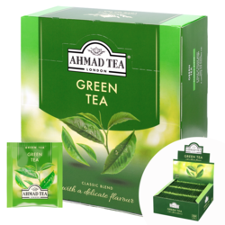 Tēja Ahmad, zaļā, Alu Green Pure, follija konvertos, 100 gab