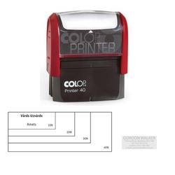 Zīmogs Colop Printer 40, zils spilventiņš