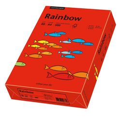 Krāsainais papīrs A4 Rainbow Nr.28, spilgti sarkans, 80 g/m², 500 loksnes
